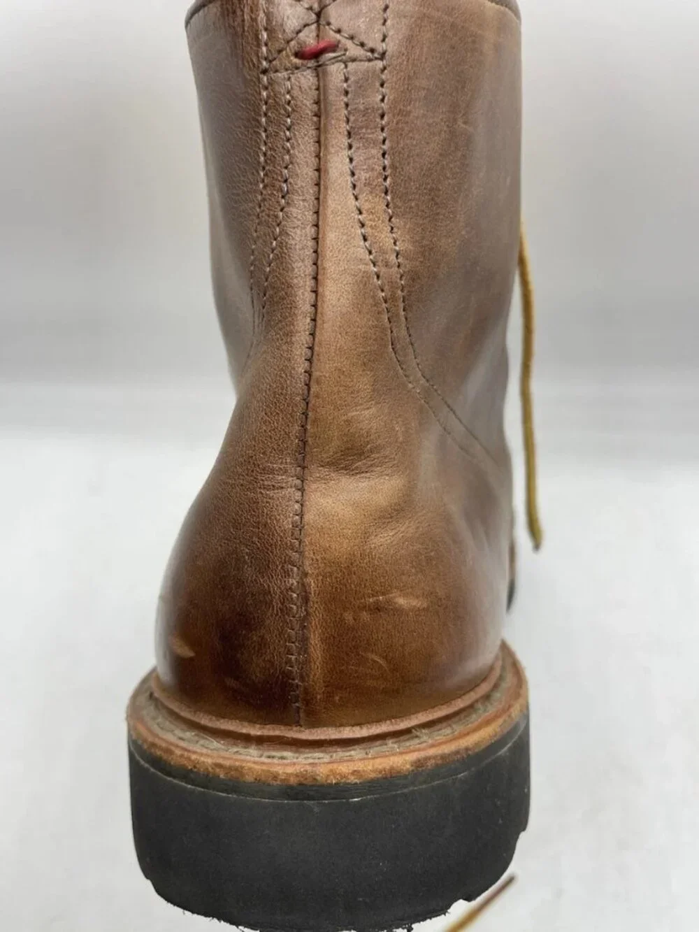Allen Edmonds Mens Vancouver Wool Cap Toe Boot 11.5 D Natural Chromexcel 5927